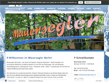 Tablet Screenshot of mauersegler-berlin.de